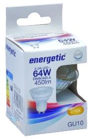 Chargez l'image dans la visionneuse de la galerie, Enzo energetic led spot gu10 6,2-64w 2700k dimbaar - 2730122