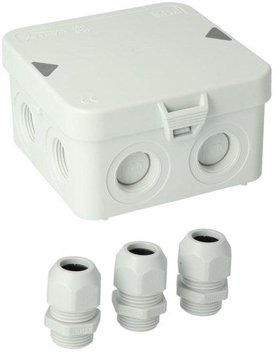 Cargue la imagen en el visor de la galería, Enzo attema kabeldoos attema ak1 + 3 wartels m20 ip65 4034020