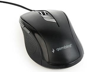 Afbeelding laden in galerijviewer, Enzo gembird optische muis usb zwart met zijknoppen 9510016