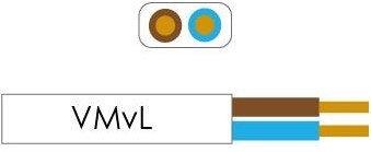 Afbeelding laden in galerijviewer, Enzo kabel ovaal plat 2x0,75 qmm kleur wit - 1227000