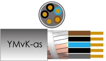 Load image into Gallery viewer, Enzo kabel ymvkas 5x2,50 qmm grondkabel rol 100m - 1254013