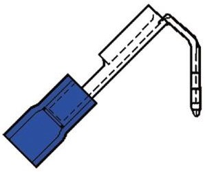 Cargue la imagen en el visor de la galería, Enzo kabelschoen vlaksteker male+female blauw 6.3x0.8mm - 4433340