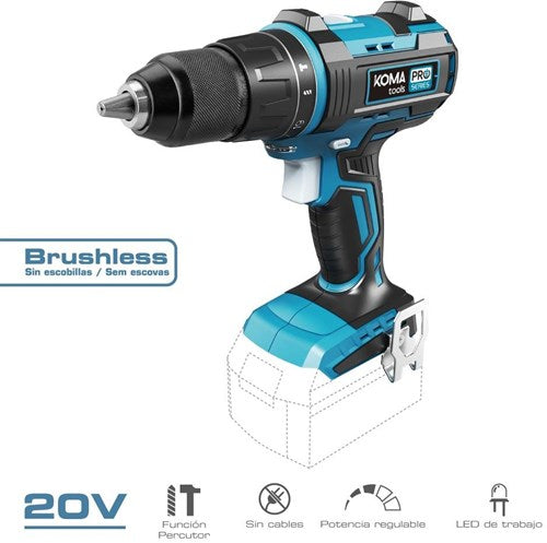Laden Sie das Bild in Galerie -Viewer, Koma tools accu boormachine | koolborstelloos | 20v | zonder accu - 6490105