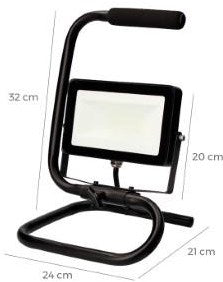 Laden Sie das Bild in Galerie -Viewer, Enzo led bouwlamp | 30w | op statief | 6400k | ip65 | edm 70410 - 5017600