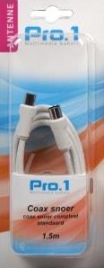 ギャラリービューアに画像をロードする, Enzo pro-1 coax snoer compleet standaard 1,5 meter 9291400