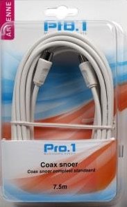 ギャラリービューアに画像をロードする, Enzo pro-1 coax snoer compleet standaard 7.5 meter - 9291408