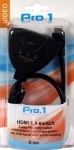 Cargue la imagen en el visor de la galería, Enzo pro-1 hdmi switch 3-weg, 1.4a versie support 3d (voor 3 apparaten) - 9284084