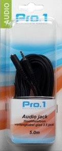 ギャラリービューアに画像をロードする, Enzo pro-1 hoofdtelefoon verlengkabel glad 3,5 jack 5 meter 9212505