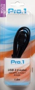 Laden Sie das Bild in Galerie -Viewer, Enzo pro-1 usb kabel a-male -> b-male 1,8 meter 9280200