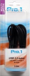 Cargue la imagen en el visor de la galería, Enzo pro-1 usb kabel a-male -> b-male 3 meter - 9280202