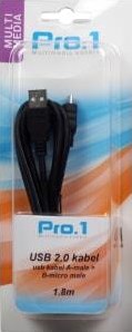 Cargue la imagen en el visor de la galería, Enzo pro-1 usb kabel a-male -> b-micro male 1,8 meter - 9280180