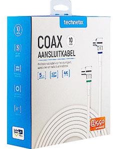 Load image into Gallery viewer, Enzo technetics coax aansluitkabel 10m compleet haakse plug - 2075040