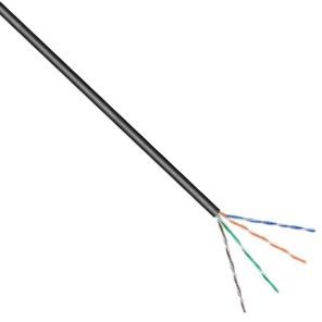 Load image into Gallery viewer, Enzo utp cat5e 4x2 awg24 100m zwart massief outdoor - 1381525