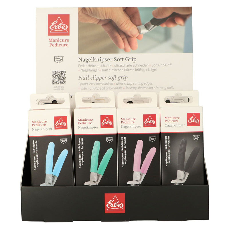 Afbeelding laden in galerijviewer, Erbe solingen nagelknipper soft grip display (erbe2916)