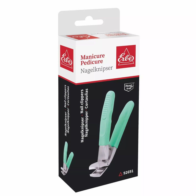 Load image into Gallery viewer, Erbe solingen nagelknipper soft grip groen 8,5cm (erbe92691)