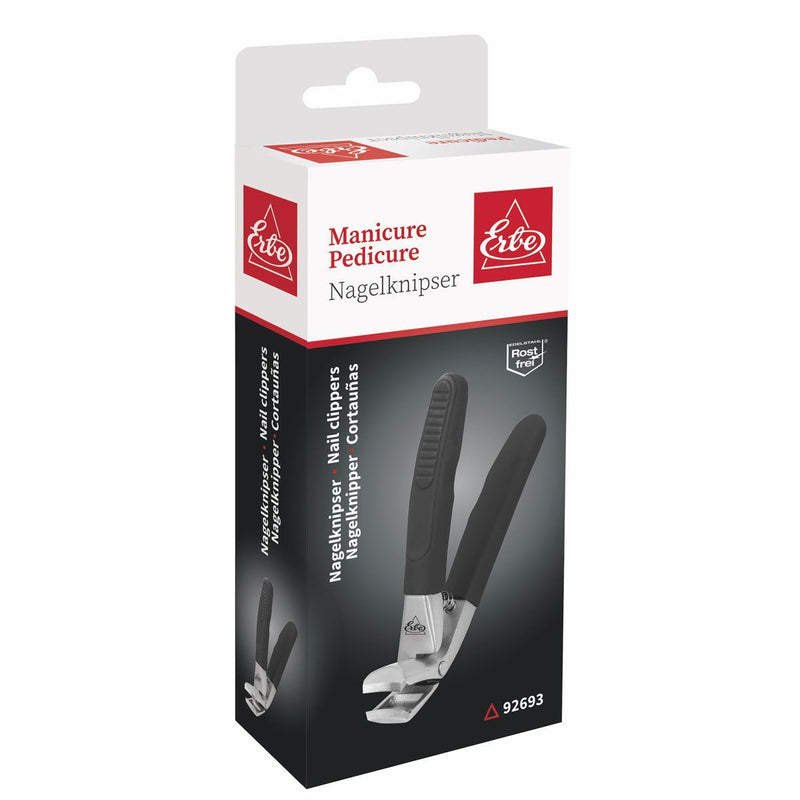 Load image into Gallery viewer, Erbe solingen nagelknipper soft grip zwart 8,5cm (erbe92693)