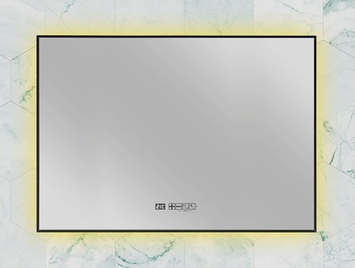 Cargue la imagen en el visor de la galería, Eurom sani mirror led wifi 600 black - 350746