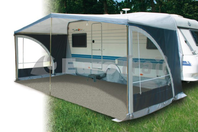 Load image into Gallery viewer, Eurotrail Camptex Tenttapijt 300 x 400 cm PVC nylon Antraciet