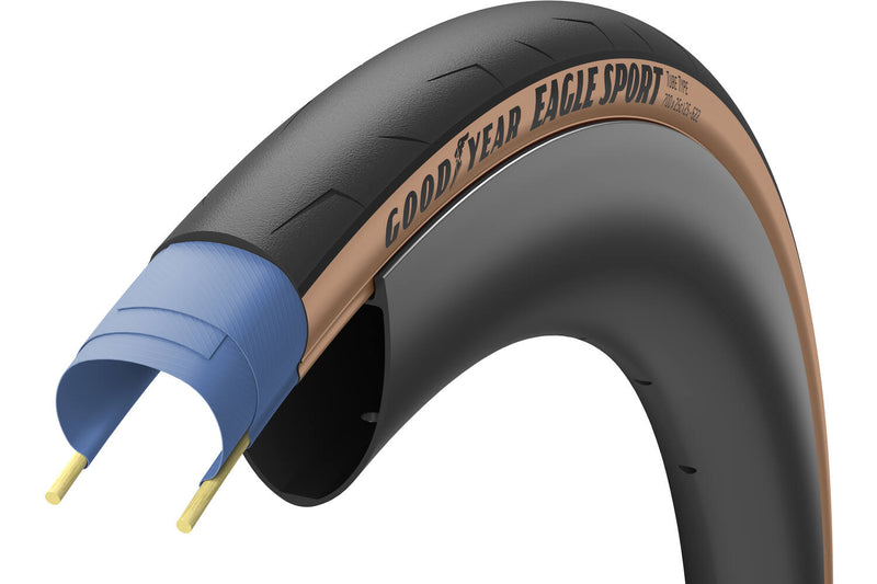 Laden Sie das Bild in Galerie -Viewer, Goodyear Eagle sport 700x28c tan