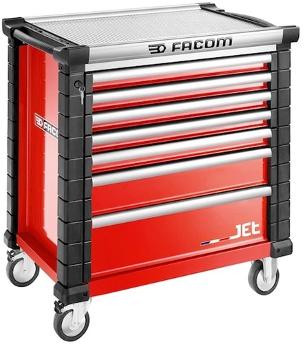 Load image into Gallery viewer, Facom jet gereedschapswagen 7 laden m4 rood - jet.7m4a