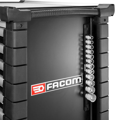 Load image into Gallery viewer, Facom ogv® doppen set | 1 2” 6-kant | 12-delig op rail - s.40egrppb