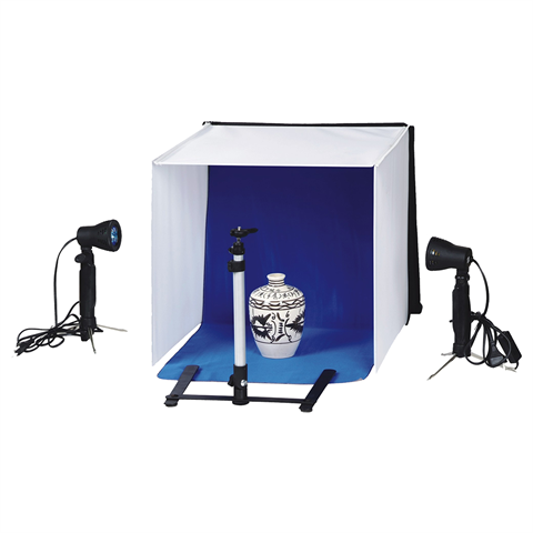 Load image into Gallery viewer, Falcon Eyes Opvouwbare Opnamebox PBK-40AB-2LS 40x40 cm + 2 Lampen