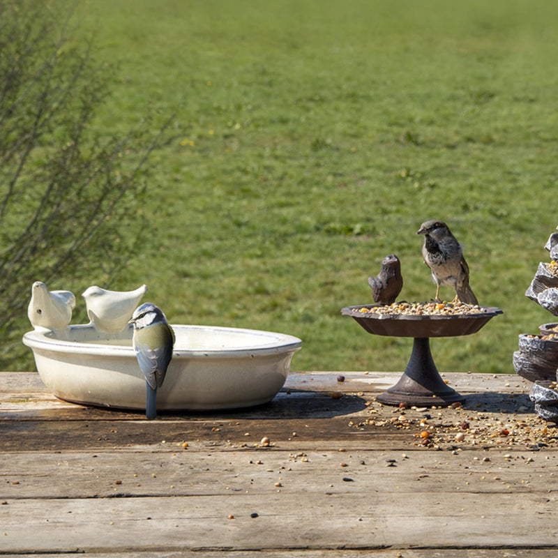 Load image into Gallery viewer, Esschert design keramiek ovaal vogelbad