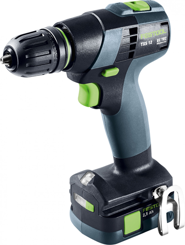 ギャラリービューアに画像をロードする, Festool txs 12 2,5-plus | accu-schroefboormachine 12v in koffer (2x 2.5ah accu + lader) - 576873