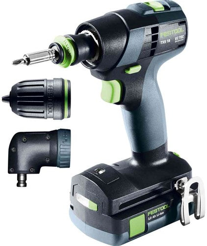 Afbeelding laden in galerijviewer, Festool accu-schroefboormachine txs 18 c 3,0-set (2x 3.0ah accu + lader) - 576896