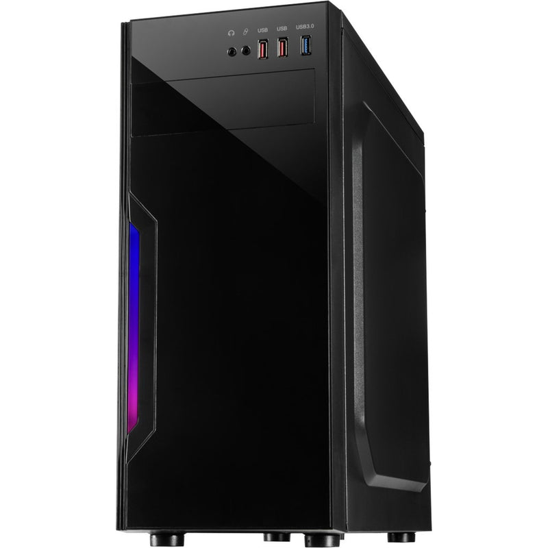 Load image into Gallery viewer, Inter-tech b-42 rgb midi tower behuizing (zwart | 3x usb-a | rgb | window)