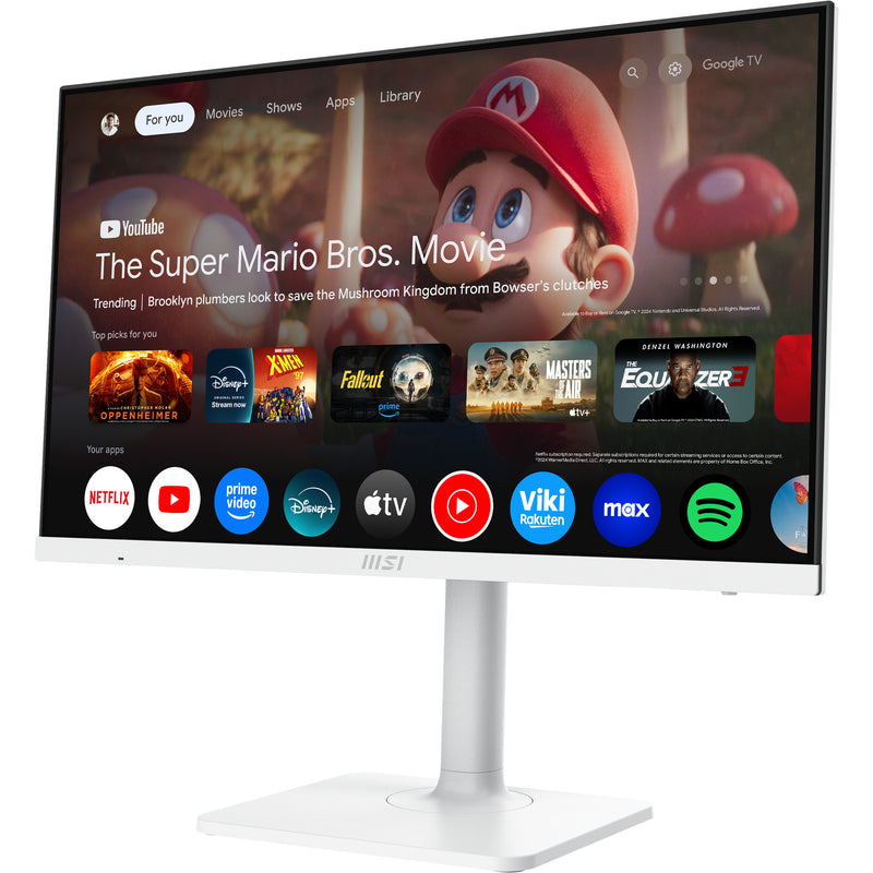 Load image into Gallery viewer, Msi modern md272upsw 27 4k uhd monitor (wit, hdmi, displayport, 2x usb-a, usb-c, wi-fi 5, bt, rj-45)