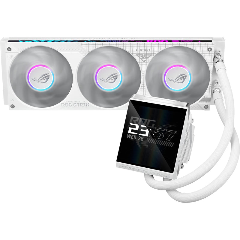 Afbeelding laden in galerijviewer, Asus rog strix lc iv 360 argb lcd waterkoeling (wit, 4-pin pwm)
