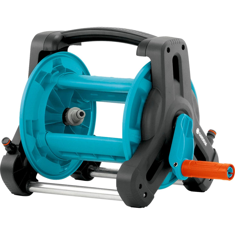Load image into Gallery viewer, Gardena classic slanghouder 10 compleet slanghaspel (grijs turquoise, 8010-20, 10 m)