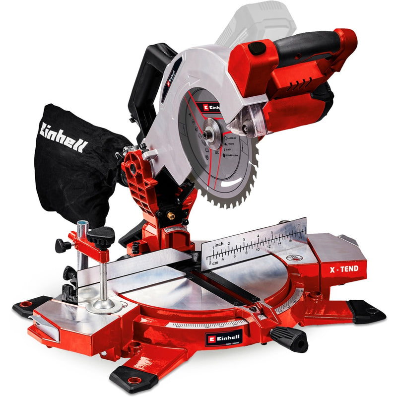 Load image into Gallery viewer, Einhell accu kap verstekzaag te-ms 18 210 li-solo afkort- en verstekzaag (rood zwart, accu en oplader niet inbegrepen)