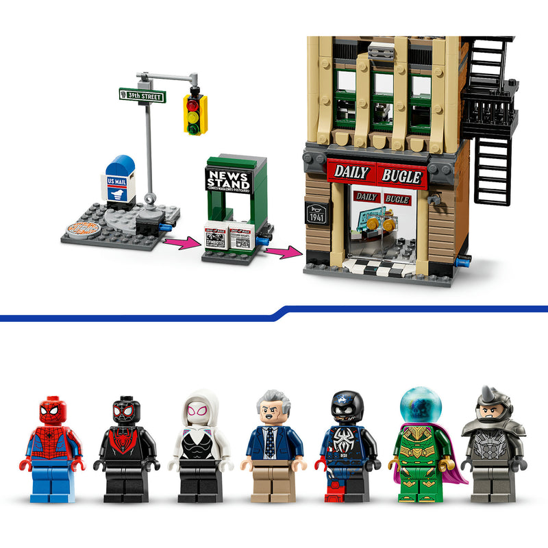 Load image into Gallery viewer, Lego super heroes 76342 marvel spider-man vs. mysterio: de daily bugle