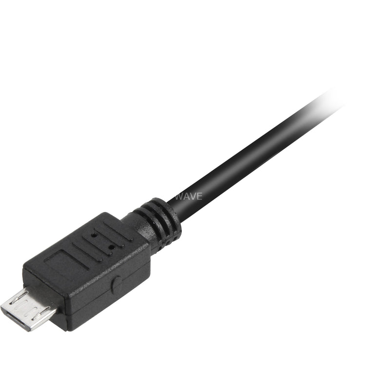 Load image into Gallery viewer, Sharkoon usb-a 2.0 > micro usb-b kabel (zwart, 0,5 meter)