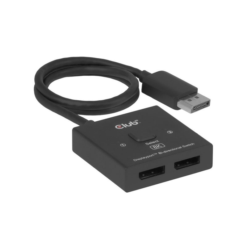ギャラリービューアに画像をロードする, Club 3d 2-in-1 bidirectionele displayport switch (zwart, 8k)
