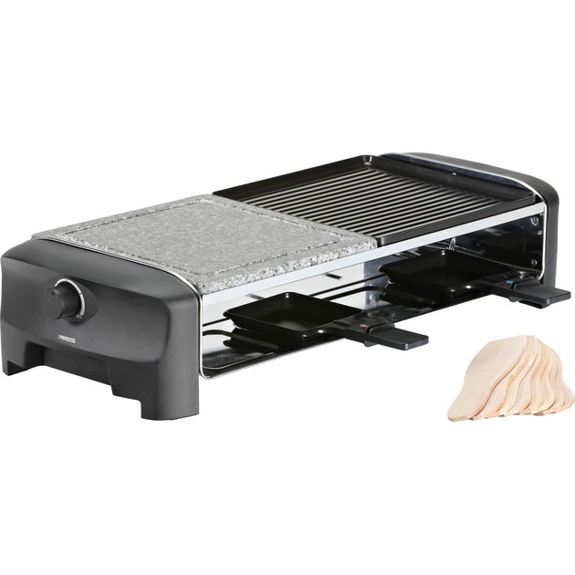 Load image into Gallery viewer, Princess raclette 8 stone grill party gourmetstel (grijs zwart)