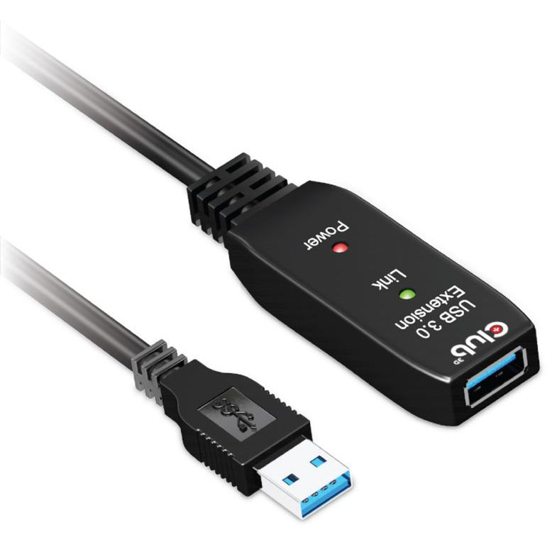 Afbeelding laden in galerijviewer, Club 3d usb 3.2 gen1 actieve repeaterkabel (zwart, 5 meter)