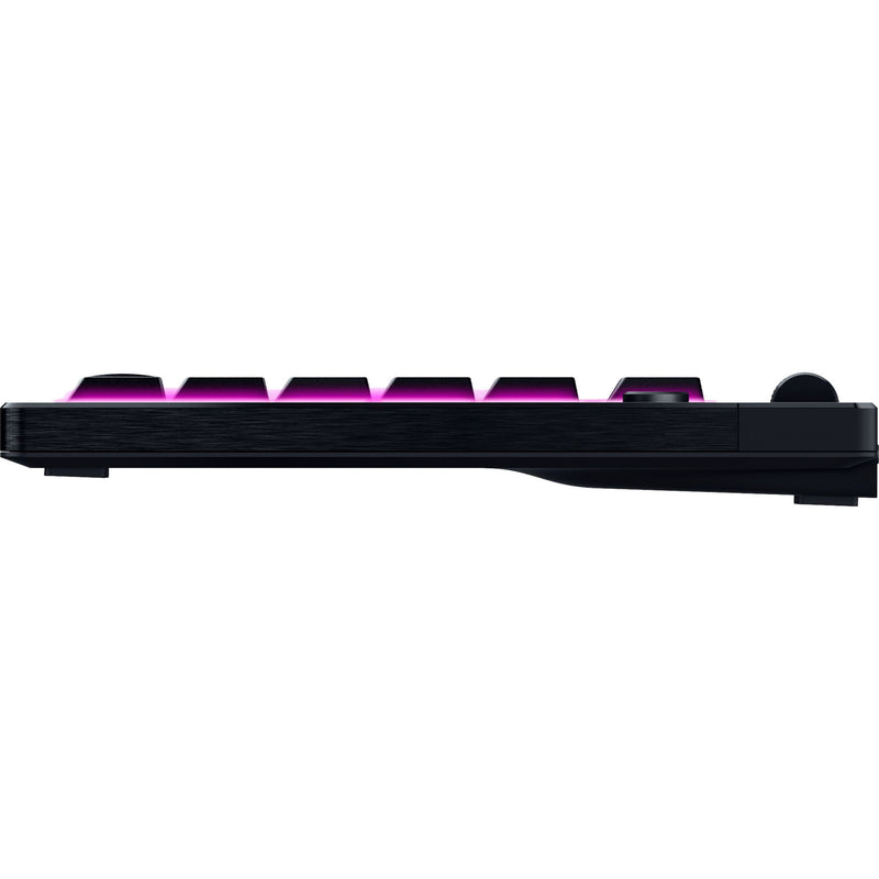Afbeelding laden in galerijviewer, Razer blackwidow v4 low-profile rgb mechanisch gaming toetsenbord (zwart, us lay-out (qwerty), low-profile green , 80% (tkl))