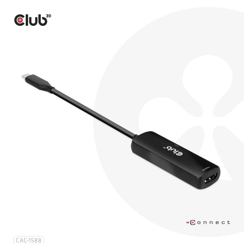 Afbeelding laden in galerijviewer, Club 3d usb-c naar hdmi 2.1+ pd 3.0 100 watt adapter (zwart)