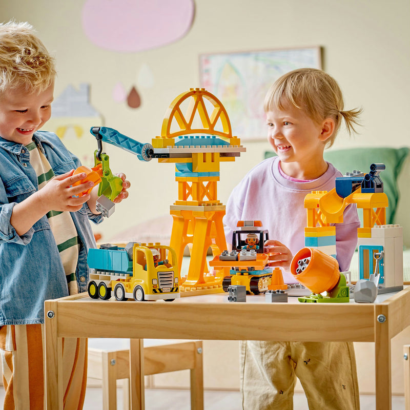 Load image into Gallery viewer, Lego duplo 10476 3-in-1 bouwplaats en voertuigen