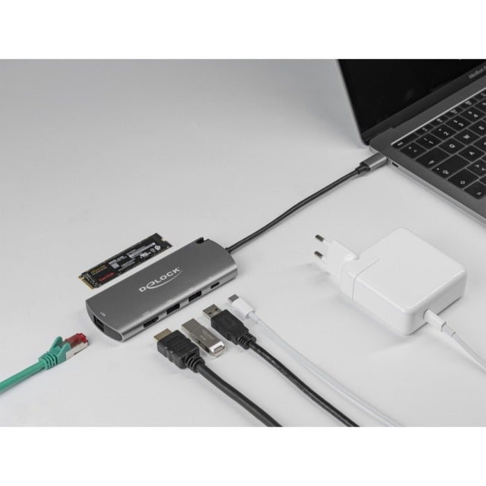 Load image into Gallery viewer, Delock usb type-c docking station met m.2 slot (grijs)