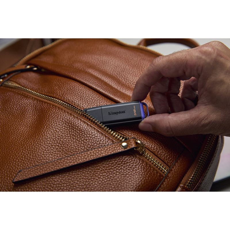 Laden Sie das Bild in Galerie -Viewer, Kingston datatraveler exodia 512 gb usb-stick (zwart lila, usb-a 3.2 gen 1 (5 gbit s))