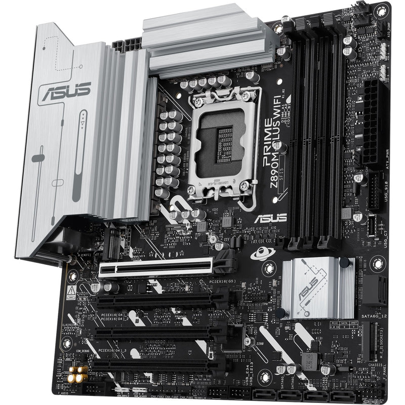 Load image into Gallery viewer, Asus prime z890m-plus wifi socket 1851 moederbord (raid, 2.5gb-lan, wi-fi 7, bt, sound, µatx)