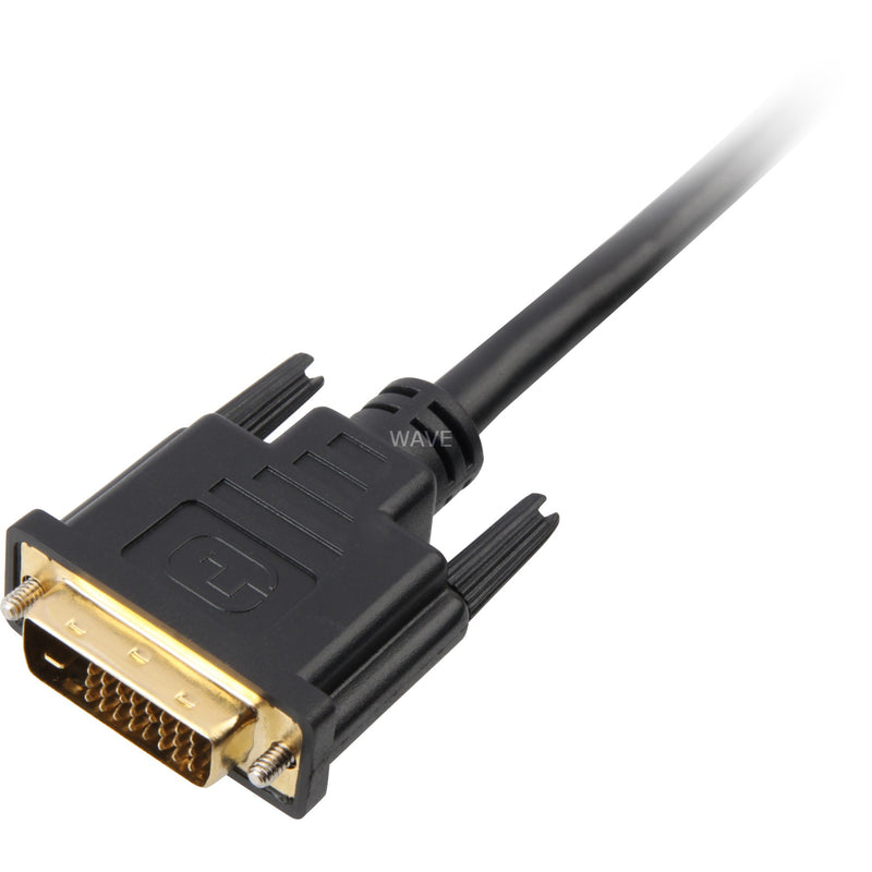 Load image into Gallery viewer, Sharkoon hdmi > dvi-d (24+1) kabel (zwart, 1 meter)