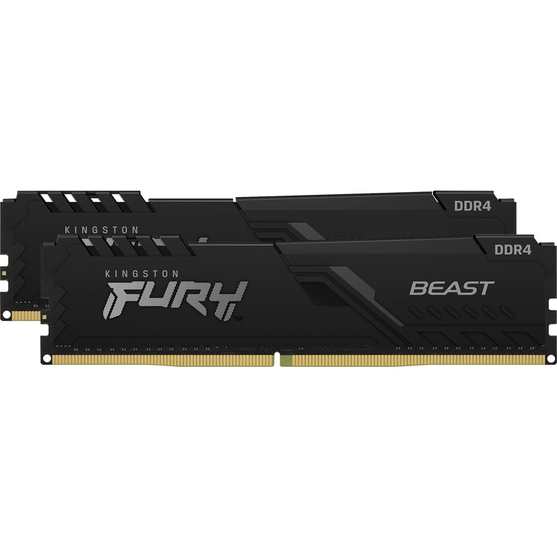 Load image into Gallery viewer, Kingston fury 64 gb ddr4-3600 (2x 32 gb) kit werkgeheugen (zwart, kf436c18bbk2 64, beast, xmp 2.0)