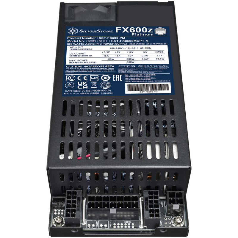 Load image into Gallery viewer, Silverstone fx600z platinum modulaire 600 watt voeding (zwart, 1x 12v-2x6, 2x pcie)
