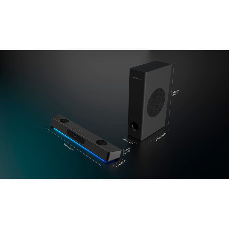 Afbeelding laden in galerijviewer, Creative sound blaster katana v2x soundbar (zwart)