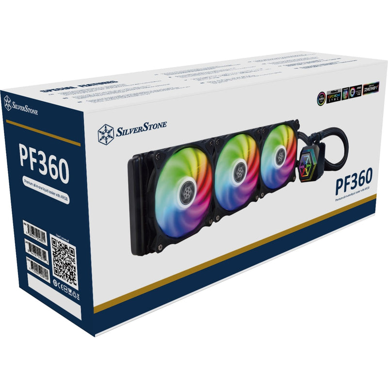 Load image into Gallery viewer, Silverstone sst-pf360-argb-v2 waterkoeling (zwart, incl. rgb controller)